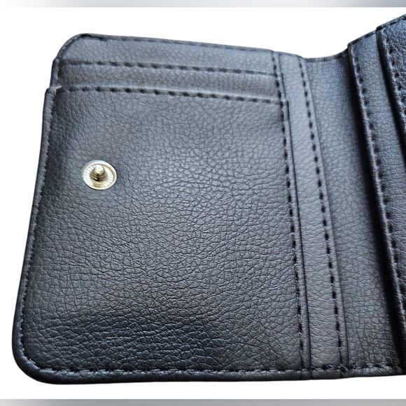 Betsey Johnson Black LBMONEY Women's Wallet, NEW! 4" X 3½" - Picture 6 of 9